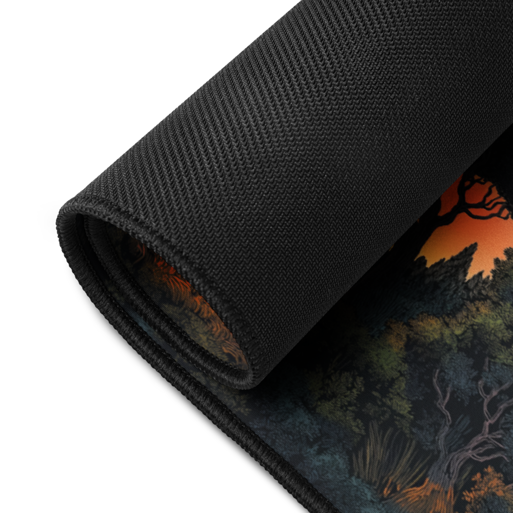 Autumn Witch Cottage Desk Mat