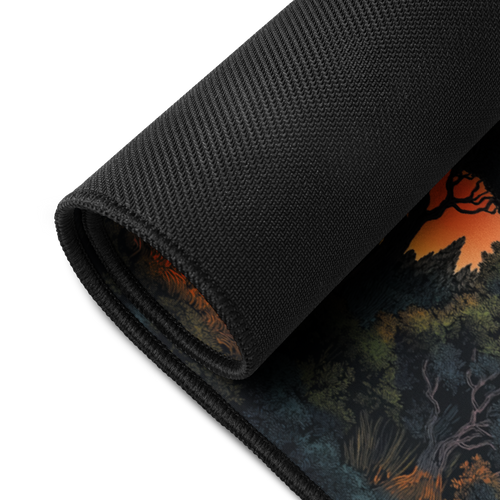 Autumn Witch Cottage Desk Mat